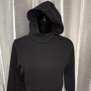 Tek Gear Essential Fleece Black Kangaroo Pouch High Neck Hoodie Girl’s L 14/16